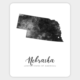 Nebraska state map Sticker
